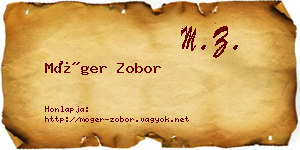 Móger Zobor névjegykártya